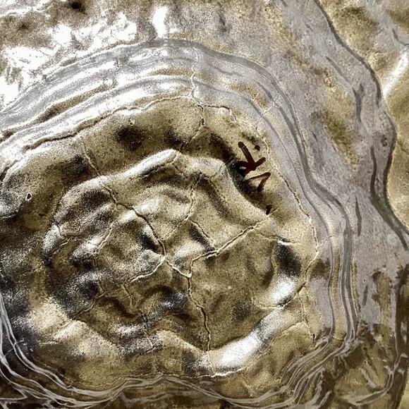 Donald Stuart Art Glass Abalone Oyster Shaped Serving Bowl - Picture 6 of 6